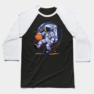 Space Traveller on Distant Planet with Basketball Baseball T-Shirt